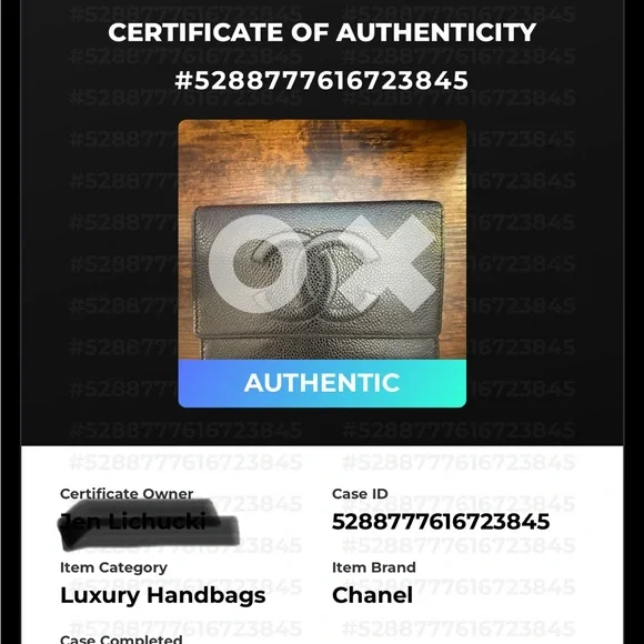 EUC - CHANEL CC Logo Caviar Leather Wallet with COA - Picture 12 of 14